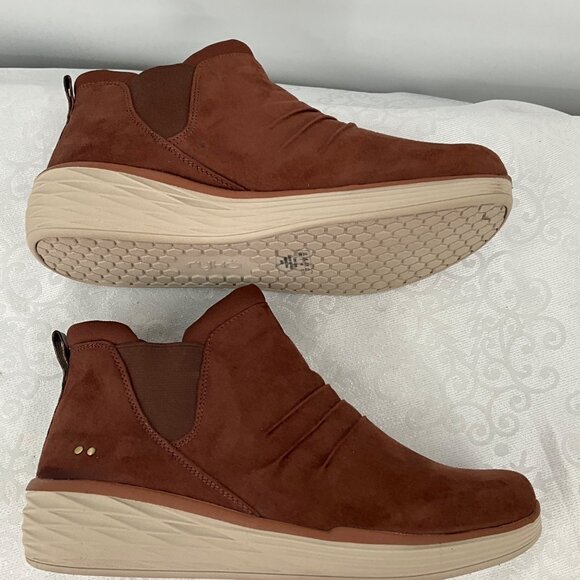 Ryka NIAH 10W Banana Bred Brown Water Repellent Ankle Boots Slip-On Comfort Fit - Picture 4 of 9